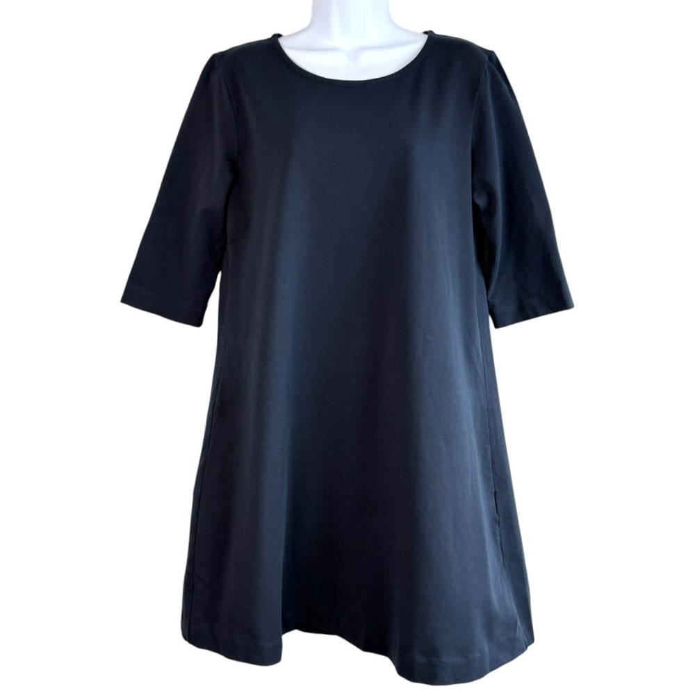 Circolo 1901 A-Line Knit Dress Tunic Sz EU 46 US 14 Stretch Italian Minimalist